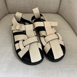 Zara leather sandals
